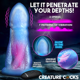 Cocktopus Deluxe Glow-in-the-Dark Vibrating Silicone Dildo